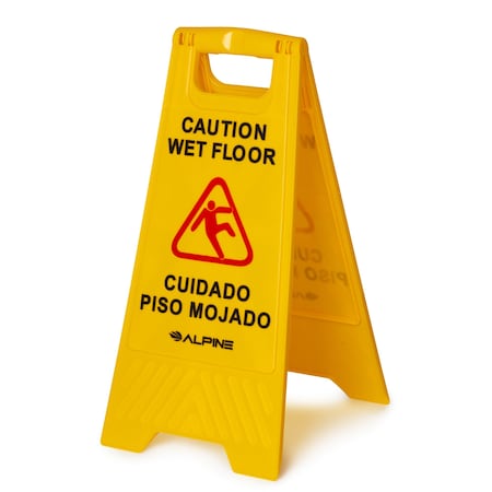 Alpine Industries 24 Caution Wet Floor Sign ALP499